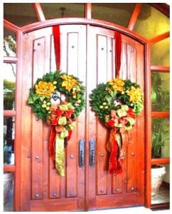 coronas navideñas recicladas